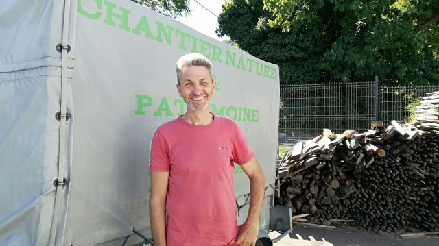 Christophe Terres, responsable du Chantier Nature et Patrimoine de Guidel